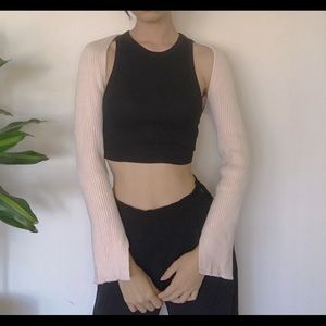 Beige long sleeve shrug